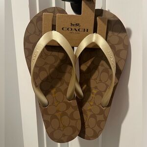 Brand new Coach Flip Flips Sz 9